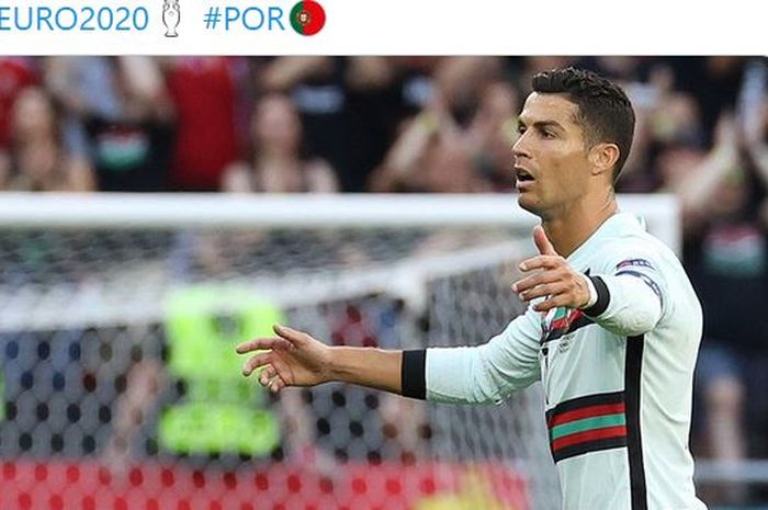 Cristiano Ronaldo teriak tak dioper Diogo Jota, timnas Portugal memble di EURO 2020 ketika melawan timnas Hungaria.