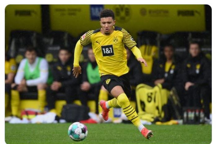 Penyerang Borussia Dortmund, Jadon Sancho.