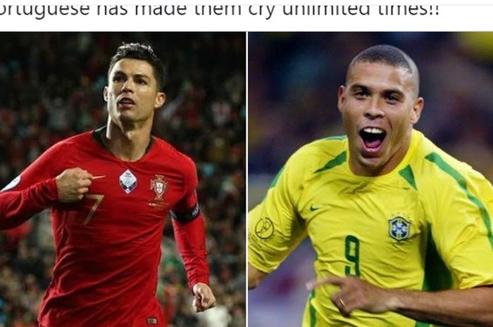 Legenda timnas Brasil, Ronaldo Nazario, membela megabintang timnas Portugal, Cristiano Ronaldo, yang dituduh tak menghormati Juventus karena mendadak pergi.