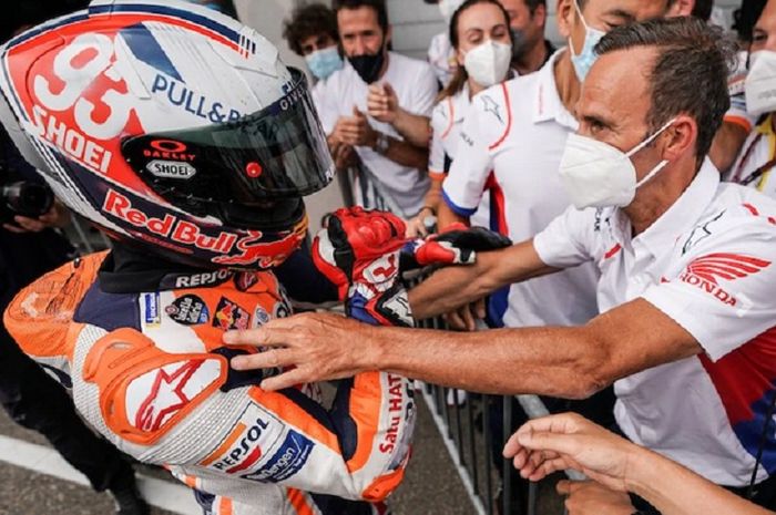 Tim Repsol Honda yang mengalami situasi buruk di MotoGP 2022.