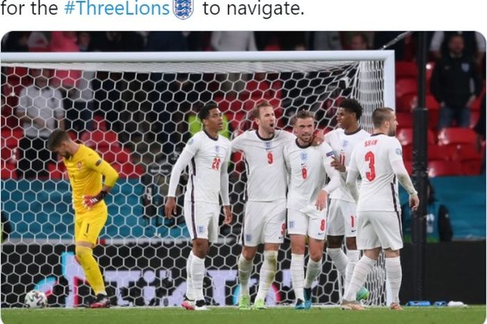 Timnas Inggris lawan Republik Ceska dalam matchday terakhir Grup D EURO 2020 di Wembley Stadium, Selasa (22/6/2021) waktu setempat.