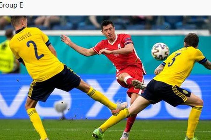 Gol tercepat di EURO 2020 tercipta, Robert Lewandowski dua kali lipat lebih tajam daripada seisi skuad timnas Polandia.