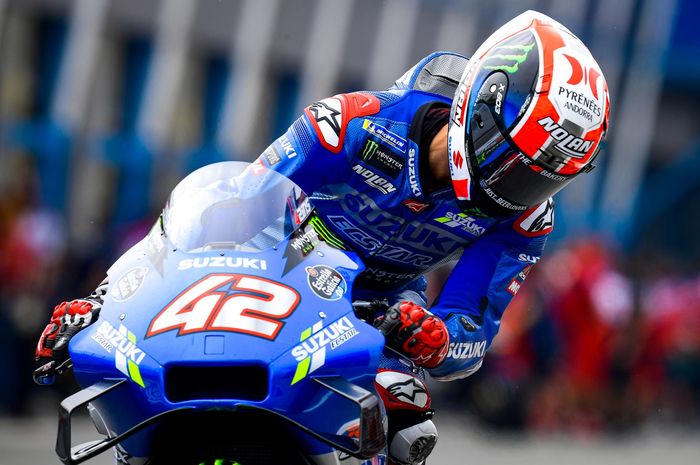 Pembalap Suzuki Ecstar, Alex Rins.