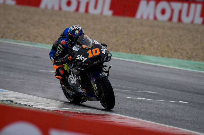 Pembalap MotoGP dari tim Sky VR46 Avintia, Luca Marini.