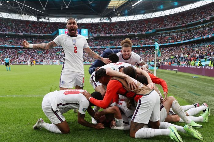 Inggris berhasil meraih tiket ke perempat final Euro 2020 usai menaklukkan Jerman.