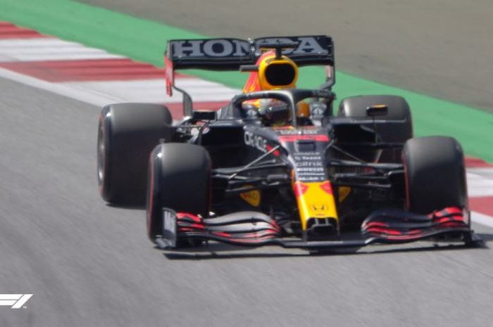 Pembalap Red Bull Racing, Max Verstappen, saat tampil pada kualifikasi F1 GP Austria 2021 di Red Bull Ring, Spielberg, Sabtu (3/7/2021).