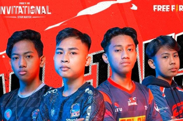 4 Free Fire players representing Indonesia at FFAS 2021.