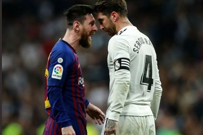 Pertemuan antara Lionel Messi dan Segio Ramos.