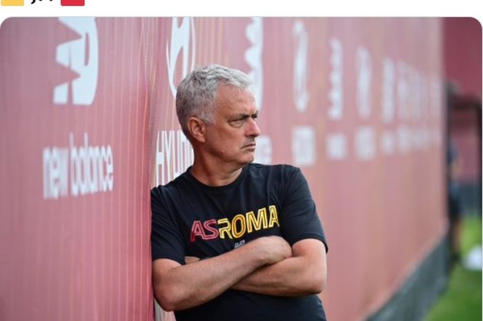 Pelatih AS Roma, Jose Mourinho.