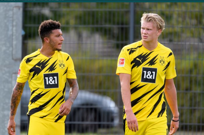 Erling Haaland mengaku sedih setelah rekan setimnya, Jadon Sancho, memilih untuk bergabung dengan Manchester United.