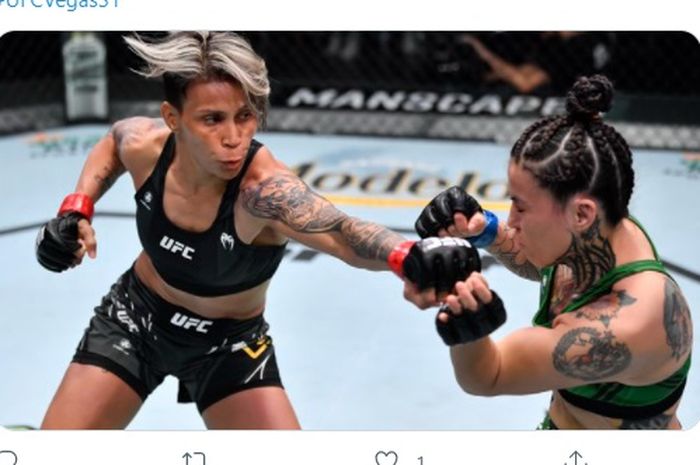 Duel Amanda Lemos vs Montserrat Ruiz di UFC Vegas 31, Minggu (18/7/2021) WIB.