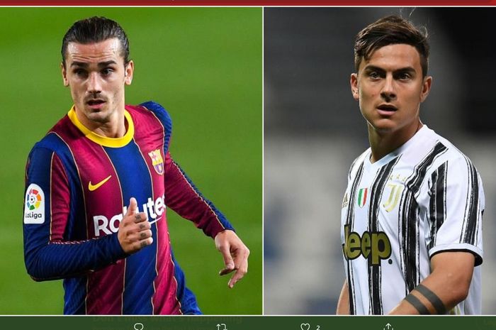 Juventus dan Barcelona memberikan respons terkait munculnya rumor pertukaran Antoine Griezmann dan Paulo Dybala.