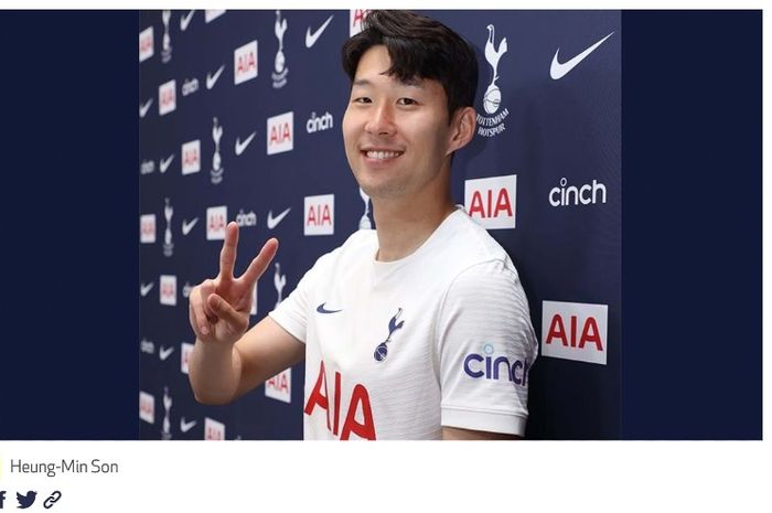 Son Heung-min resmi memperpanjang kontrak bersama Tottenham Hotspur