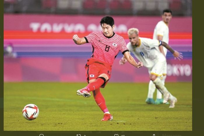 Lee Kang-in, pemain andalan timnas U-23 Korea Selatan di Olimpiade Tokyo 2020.