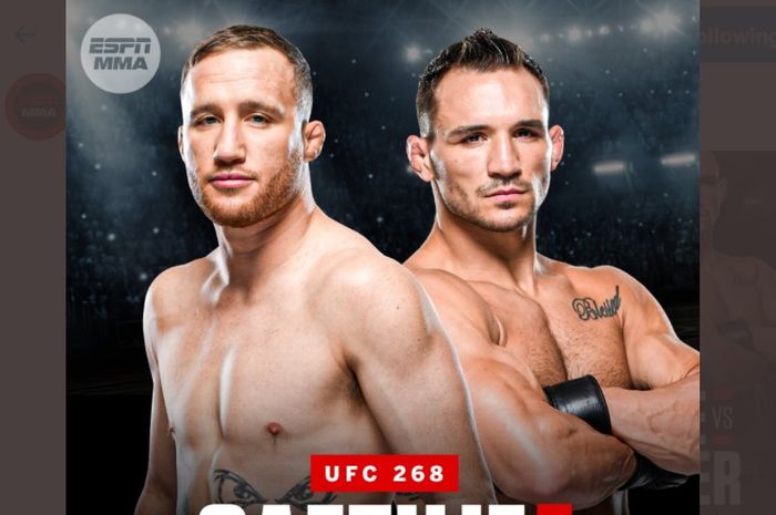 Justin Gaerhje bakal bertarung melawan Michael Chandler di UFC 268.