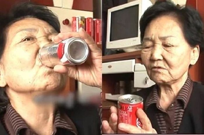 Nenek asal Korea Selatan viral berkat video pengakuan meminum 150 ribu kaleng soda selama 40 tahun terakhir.
