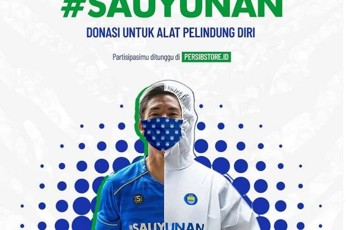 Persib Bandung menggelar aksi sosial dengan tema #Sauyunan