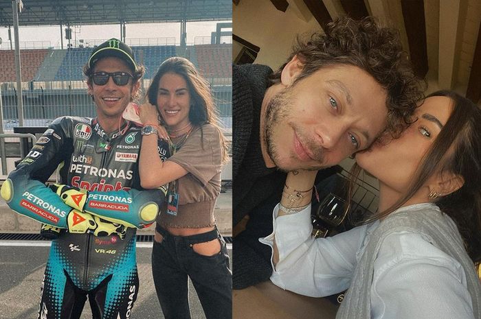 Valentino Rossi bersama sang kekasih Francesca Sofia Novello.