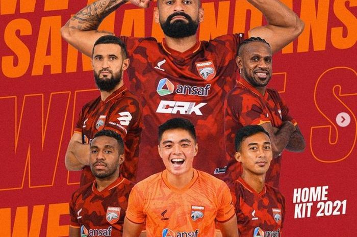 Borneo FC meluncurkan jersey baru untuk kompetisi musim 2021