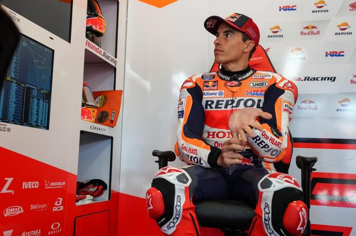 Pembalap MotoGP dari tim Repsol Honda, Marc Marquez.