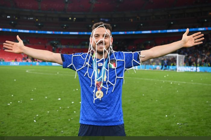 Bek kanan timnas Italia di EURO 2020, Alessandro Florenzi. 