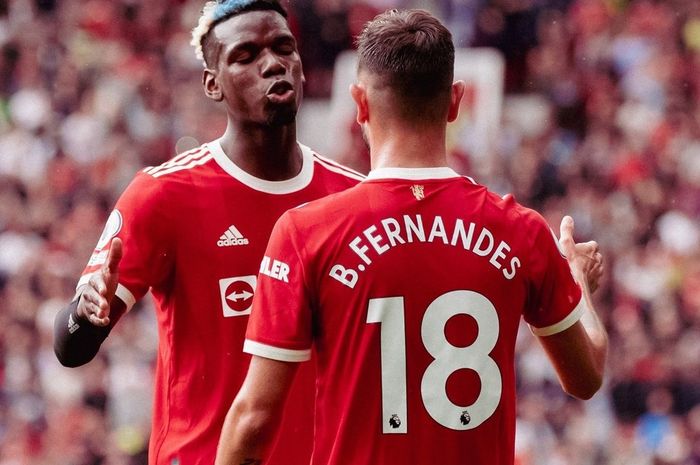 Bruno Fernandes dan Paul Pogba memiliki peran yang sangat penting bagi Manchester United saat ini.