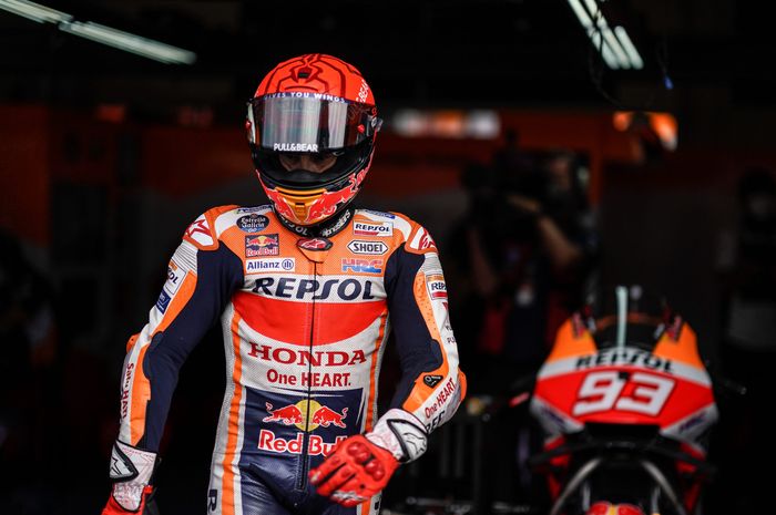 Pembalap MotoGP yang membalap untuk Repsol Honda, Marc Marquez.