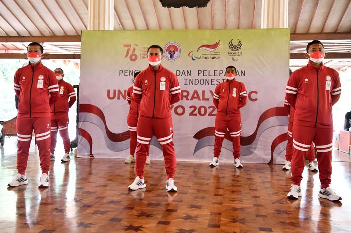 Pelepasan Kontingen Indonesia untuk Paralimpiade Tokyo 2020, Sabtu (14/8/2021)