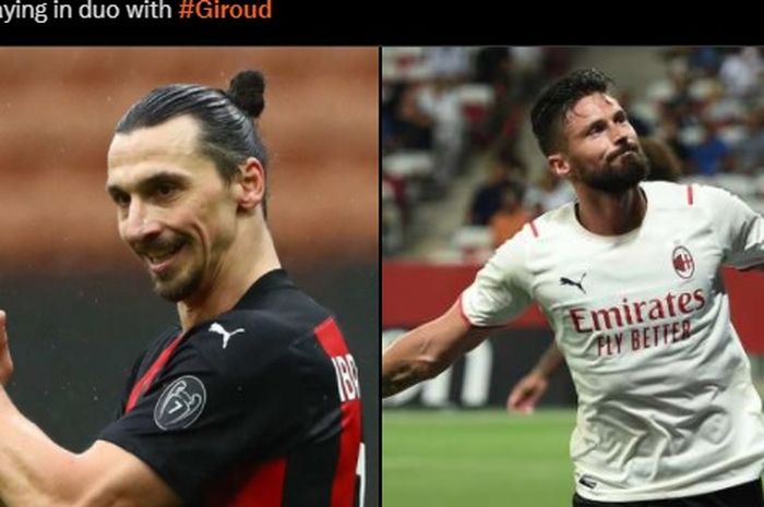 Olivier Giroud mengaku tidak sabar bermain dengan Tuhan-nya AC Milan dan ingin meniru Zlatan Ibrahimovic.