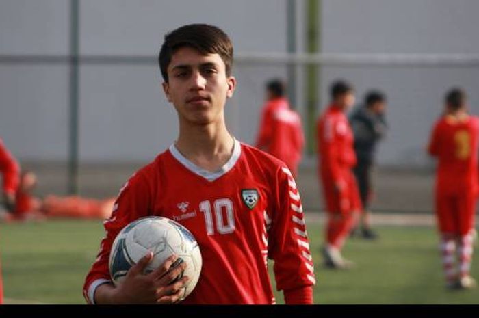 Pemain timnas U-17 Afghanistan, Zaki Anwari.