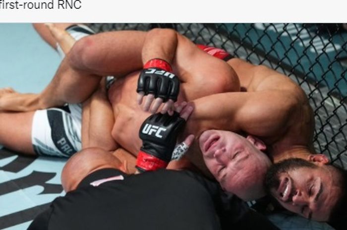 Ramiz Brahimaj mengalahkan Sasha Palatnikov di UFC Vegas 34, Minggu (22/8/2021).