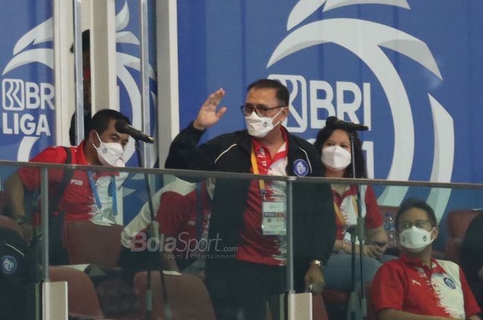 Ketua Umum PSSI, Mochamad Iriawan dalam pembukaan Liga 1 2021/2022, di Stadion Gelora Bung Karno (SUGBK), Senayan, Jakarta Pusat, Jumat (27/8/2021).