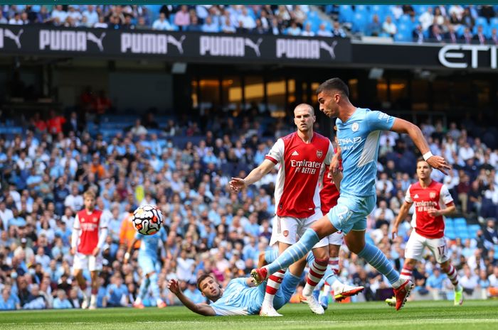 Arsenal dibuat hancur lebur oleh Manchester City pada pekan ke-3 Liga Inggris 2021-2022 denga kekalahan telak 5-0.