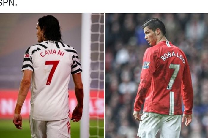 Bagaimana nasib srtiker Manchester United, Edinson Cavani, setelah kepulangan Cristiano Ronaldo dari Juventus ke Old Trafford?