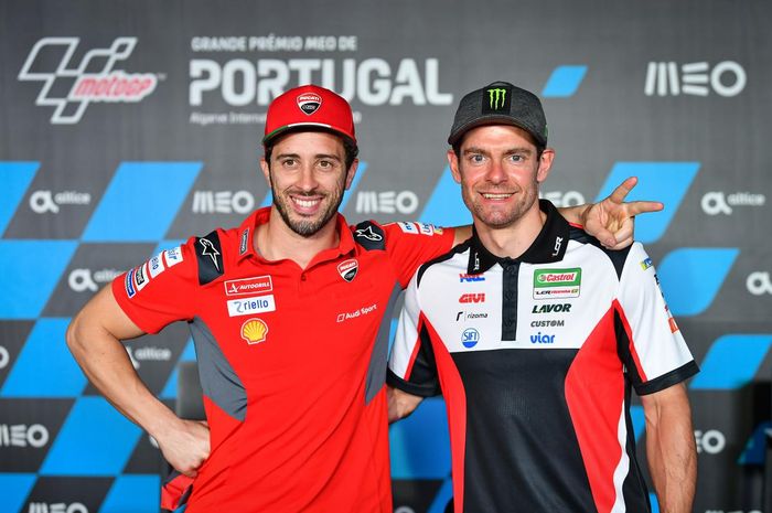 Duo pembalap Yamaha di MotoGP, Andrea Dovizioso (kiri) dan Cal Crutchlow (kanan).