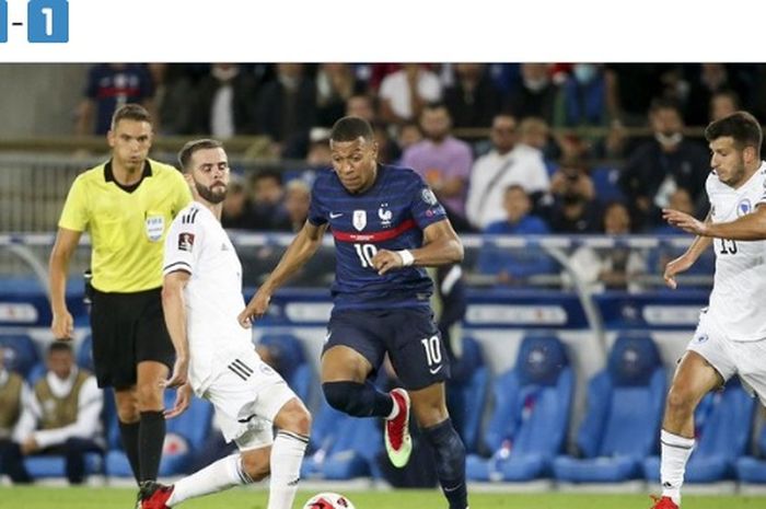 Bintang timnas Prancis, Kylian Mbappe, meninggalkan skuad Les Bleus untuk Kualifikasi Piala Dunia 2022 karena mengalami cedera.