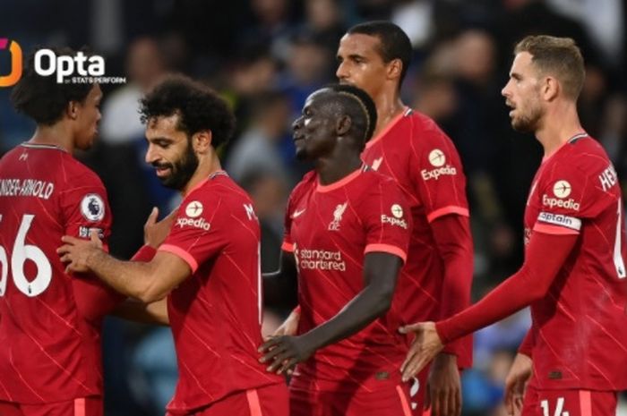 Liverpool berhadapan dengan Leeds United dalam matchday keempat Liga Inggris 2021-2022.