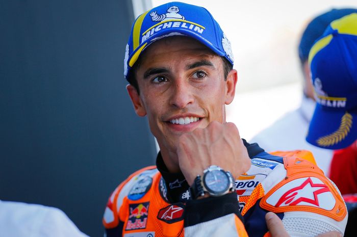 Pembalap Repsol Honda, Marc Marquez. 