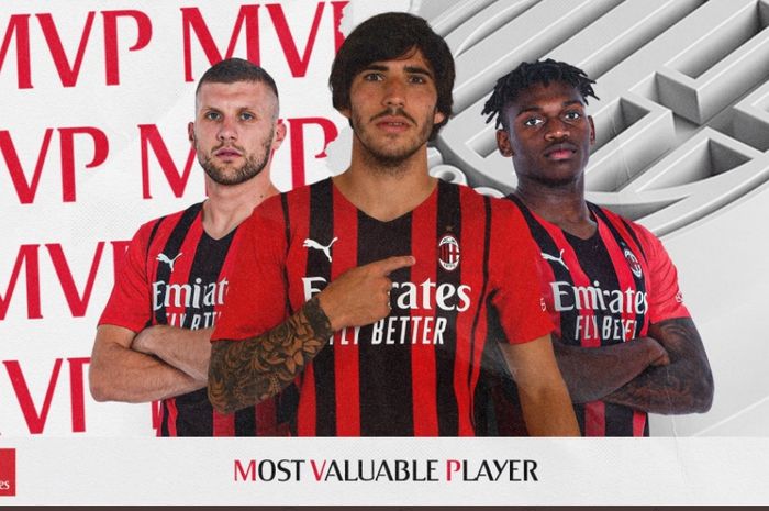 Sandro Tonali, menjadi MVP dalam laga Ac Milan vs Lazio di Liga Italia, Minggu (12/9/2021) di San Siro.