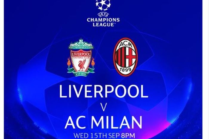 Ilustrasi duel Liverpool kontra AC Milan di Liga Champions 2021-2022.