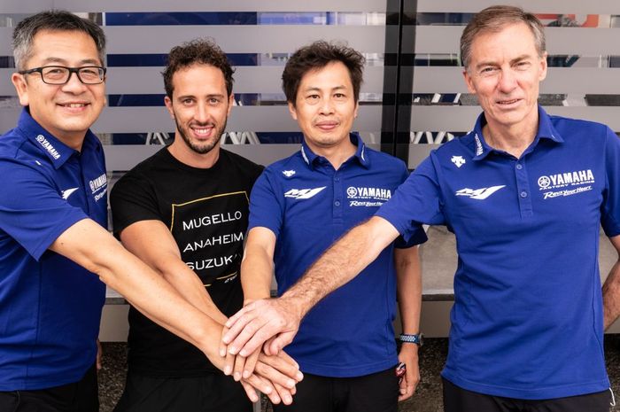 Andrea Dovizioso resmi bergabung dengan Yamaha. Andrea Dovizioso akan memperkuat tim satelit Yamaha pada MotoGP 2021 dan 2022.