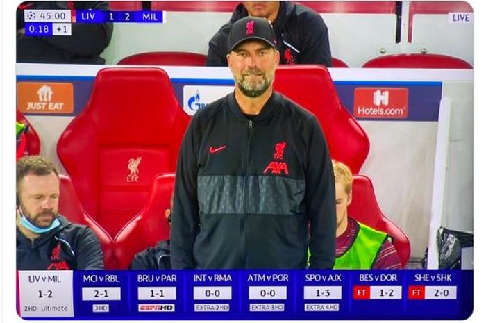 Pelatih Liverpool, Juergen Klopp.