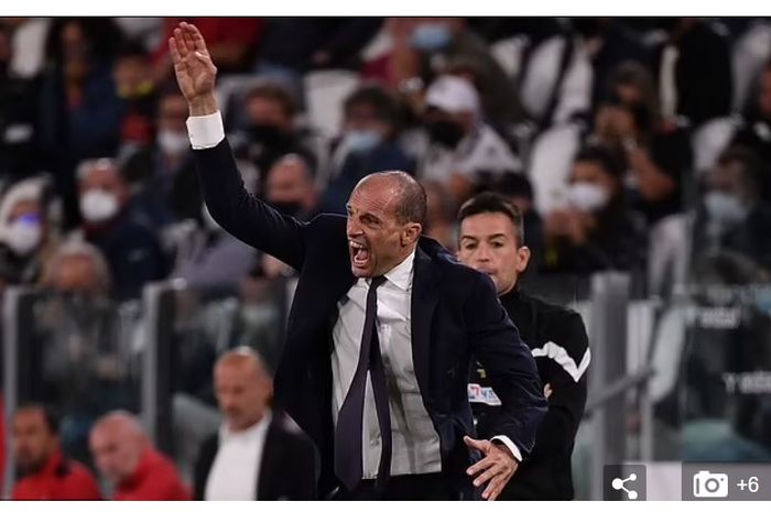 Pelatih Juventus, Massimiliano Allegri.