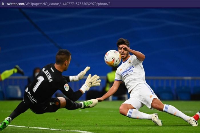 Real Mallorca dikhianati anak sendiri sehingga Real Madrid mampu unggul di paruh pertama pertandingan Liga Spanyol 2021-2022.