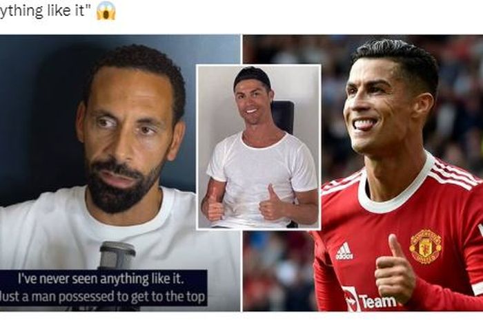 Legenda Manchester United, Rio Ferdinand, terkejut saat memasuki rumah Cristiano Ronaldo karena menemukan sejumlah orang tak biasa.