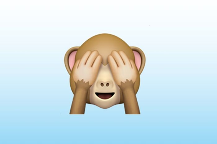 mengubah emoji tutup mata