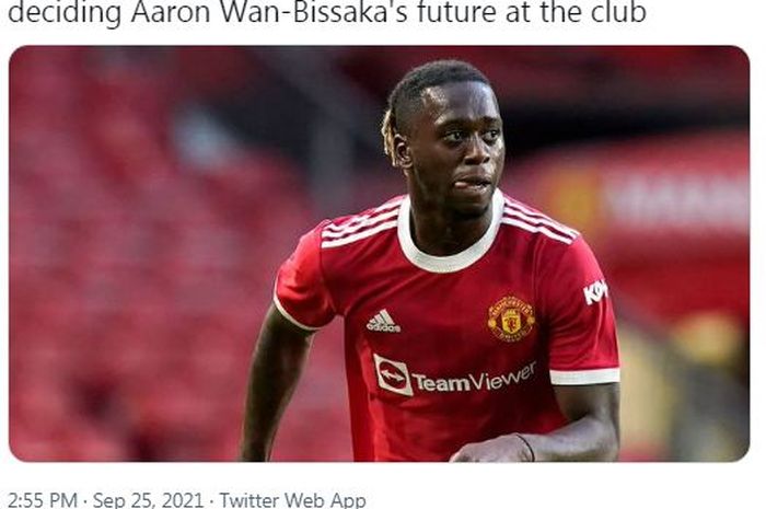 Bek sayap Manchester United, Aaron Wan-Bissaka.
