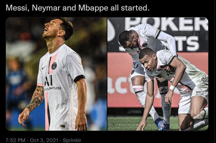 Trio Lionel Messi, Neymar, Kylian Mbappe tak sekalipun buat peluang berbahaya kala menghadapi Rennes dalam laga lanjutan Liga Prancis.