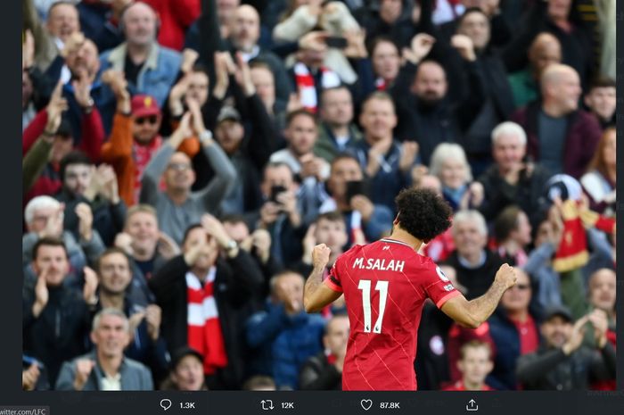 Penyerang Liverpool, Mohamed Salah.