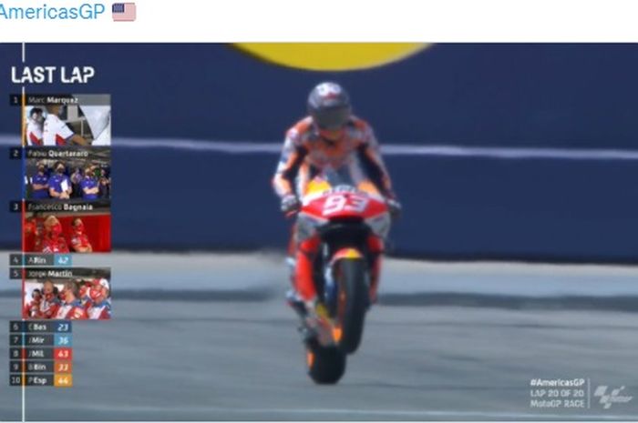 Marc Marquez, tampil dominan dan kembali menjadi pemenang di MotoGP Amerika 2021, Minggu (3/10/2021) di Circuit of the Americas.